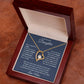 Forever Love Necklace For Daughter - Dark Blue