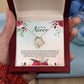 Forever Love Necklace For Niece - Red Flowers