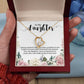 Forever Love Necklace For Daughter - Floral Style