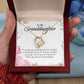 Forever Love Necklace For Granddaughter - Corner Roses on White