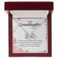 Endless Love Necklace For Granddaughter - Corner Roses on White