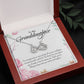 Endless Love Necklace For Granddaughter - Corner Roses on White