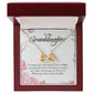 Endless Love Necklace For Granddaughter - Corner Roses on White