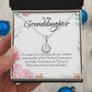 Eternal Hope Necklace For Granddaughter - Corner Roses on White