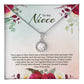Eternal Hope Necklace For Niece - Red Flowers