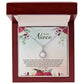 Eternal Hope Necklace For Niece - Red Flowers