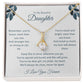 Alluring Beauty Necklace For Daughter - Leafy White