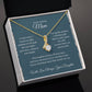 Alluring Beauty Necklace For Mother - Dark Cyan