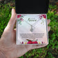 Alluring Beauty Necklace For Niece - Red Flowers