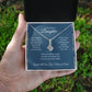 Alluring Beauty Necklace For Daughter - Dark Cyan