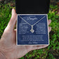Alluring Beauty Necklace For Daughter - Dark Blue