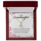 Alluring Beauty Necklace For Granddaughter - Corner Roses on White