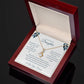 Alluring Beauty Necklace For Daughter - Leafy White