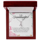 Alluring Beauty Necklace For Granddaughter - Corner Roses on White