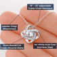Love Knot Necklace For Amazing Daughter - From Mom & Dad - Different Moon