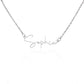 Signature Name Necklace For Daughter - Personalized - Black