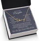 Signature Name Necklace For Daughter - Personalized - Black
