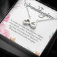 Endless Love Necklace For Granddaughter - Corner Roses on White
