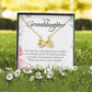 Endless Love Necklace For Granddaughter - Corner Roses on White