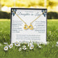 Endless Love Necklace For Daughter-In-Law - Leafy White