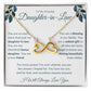 Endless Love Necklace For Daughter-In-Law - Leafy White