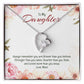 Forever Love Necklace For Daughter - Floral Delight