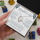 Forever Love Necklace For Daughter-In-Law - Leafy White