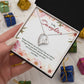 Forever Love Necklace For Daughter - Floral Delight