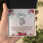 Forever Love Necklace For Niece - Red Flowers