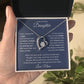 Forever Love Necklace For Daughter - Dark Blue