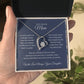Forever Love Necklace For Quilting Mother - Dark Blue