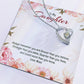 Forever Love Necklace For Daughter - Floral Delight