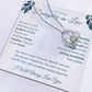 Forever Love Necklace For Daughter-In-Law - Leafy White