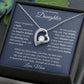 Forever Love Necklace For Daughter - Dark Blue