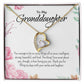 Forever Love Necklace For Granddaughter - Corner Roses on White