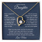 Forever Love Necklace For Daughter - Dark Blue