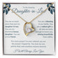 Forever Love Necklace For Daughter-In-Law - Leafy White