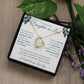 Forever Love Necklace For Daughter-In-Law - Leafy White