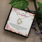 Forever Love Necklace For Daughter - Floral Delight
