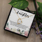Forever Love Necklace For Daughter - Floral Style