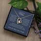 Forever Love Necklace For Quilting Mother - Dark Blue