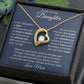 Forever Love Necklace For Daughter - Dark Blue