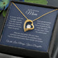 Forever Love Necklace For Quilting Mother - Dark Blue