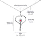 Stethoscope Necklace For Niece - Red Flowers