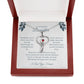 Stethoscope Necklace For Daughter - Leafy White
