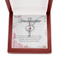 Stethoscope Necklace For Granddaughter - Corner Roses on White